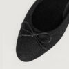 Black Glitter Ballet Flats. - Image 4